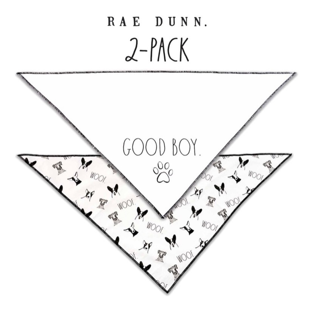 Rae Dunn Good Boy Woof And Wilma Bandanna